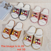 Men and Women Disney Mickey and Minnie Mouse Slippers