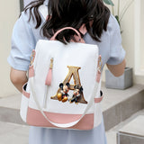 Disney Mickey Stylish Backpack with A-Z Letter Print Design