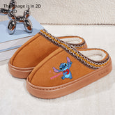 Disney Stitch Love You Cartoon 2D Print, Stylish Solid Lace Women Slippers