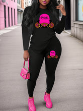 P1_1 CC Black Long Sleeve Long Pants Set