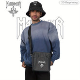 Two-Piece Set "Colorful Soccer Player" Themed Design: One Crossbody Bag and One Bucket Hat Combo, Stylish Bucket Hat & Crossbody Bag Pair with 2D Flat Printing ---bao002_yfm, 2D Flat