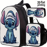 3pcs Limited Edition Stitch Back to School Combo Chibi Stitch Hat - Cute Disney Inspired Accessory for Fans Anime Gift for Stitch Lovers, for Teenager