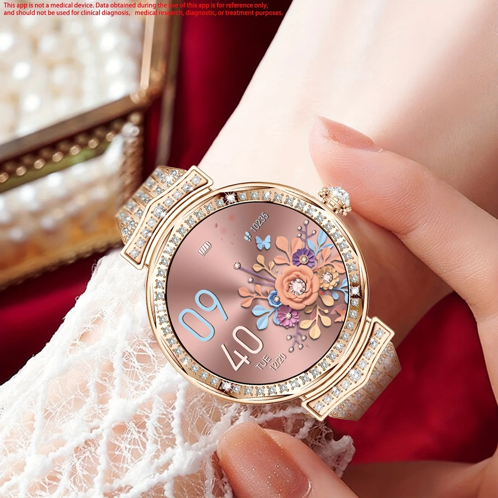 1.32" Rose Golden AMOLED Smart Watch for Women - Answer/Make Calls, Fitness
