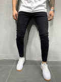 Cowboy Blue Jeans Jogger Pants Trousers for Men Tight Denim Men