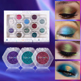 12pcs Chameleon Eyeshadow Palette Set, Eye-modifying Pearlescent Eyeshadow