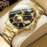 12pcs Men Watch Fashion Set: Casual Multi-color Combination Quartz Watch with