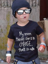 "My Mom Thinks She Is In Charge...That's So Cute" Crew Neck T-shirt Tops Casual