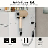 11 Drawers Makeup Vanity With Charging Station, Vanity Desk With 13 LED Bulbs And HD Mirror, 3 Color Brightness Adjustable, Glass Top Vanity Set For Bedroom, White