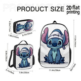 3pcs Limited Edition Stitch Back to School Combo Chibi Stitch Hat - Cute Disney Inspired Accessory for Fans Anime Gift for Stitch Lovers, for Teenager