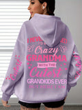 Women"Crazy Grandma with the Cutest Grandkids Ever""Plus Size Hoodie
