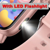 COIUSOR Smart Watch with LED Flashlight | 1.85" 3D Dynamic Display, Wireless Calls, Answer & Make Calls, Message Notifications, 100+ Sports Modes, Compatible with iOS & Android Phones, Ideal Gift for Family & Friends | Unisex