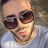 Men'S Fashion Full Frame Glasses - Classic Style with Golden Decoration, Suitable for Photography | Classic Style Glasses | Decorative Lenses, Without Battery