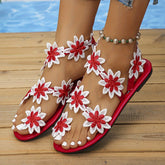 Women Sunflower Flat Sandals