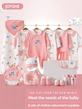 Baby Girl Clothes + Baby Items, Newborn Daily Necessities Complete Set, 0 3 Months, Total 27pcs, 5 Sets Of Clothes +Swaddle Blanket+ Hat + Bib + Hand And Foot Covers, Baby Fall Long Sleeve Suit, Baby Romper, Local Warehouse,