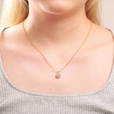 Local US Stock Women Jewelry Classic White Gold Plated 925 Sterling Silver VVS Moissanite Diamond Pendant Necklace