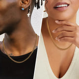 USA 5mm Cuban Link 18K Real Gold Plated Miami Cuban Curb Necklace Hip Hop Jewelry 16/18/20/22/24 Inch Neck Chains for Men Women