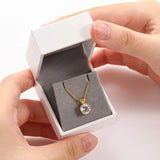 Drop Shipping 7 Days Fast Delivery Women Color D VVS Moissanite Diamond Solitaire Engagement Pendant Necklace