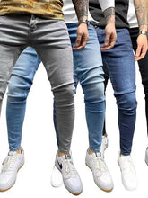 2024 New Arrival Fashion Men Stretch Tight Skinny Jeans Denim American Casual Pants Trendy Men's Jeans