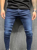2024 New Arrival Fashion Men Stretch Tight Skinny Jeans Denim American Casual Pants Trendy Men's Jeans