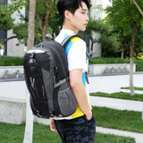 40L 840D Portable Waterpr Backpack Folding Mountaineering Bag Ultralight Outdoor Climbing Cycling Travel Knapsack Hiking Daypack