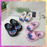 2025 Stitch Kids Slippers Cartoon Waterproof Slippers Outdoor Sandals Stitch Casual Breathable Ankle-Wrap for Boys Girls Gift