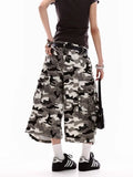 American Fashion Camouflage Overalls Cropped Trousers Men and Women Y2K Street Hiphop Popular Multi-pocket Wide-leg Casual Pants