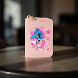 1pc Stitch Accordion Zipper Card Bag, Card Holder Coin Wallet Credit Card Holder, Portable Zippered Coin Bag For Everyday Use