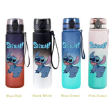 650ML Stitch Water Cup Leak Proof Locking Flip Cover Water Bottle Gym Fitness Outdoor Sport Shaker Drink Bottle Kids Gifts