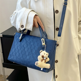 4pcs/Set Luxury PU Leather Women's Handbag Set Designer Messenger Shoulder Bag Wallet Multifunction Storage Fashionable Bags