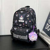 1 Set Hello Kittys Backpack, Kuromis Cinnamorolls Cute Daypack, Cartoon Anime Schoolbag Bag, Girl Casual Travel Commute Knapsack
