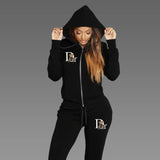 2025 Women Sets Zipper Cardigan Hoodie Sweatpant 2-piece Designer Clothes Fashion Jogging Clothing Chandals Famale Sports Suit