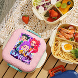 800ml for K-Pop Demon Hunters Lunch Box Placed in Microwave Without BPA Comes with Spoon Fork Portable Student Office Workers