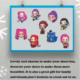 18-100pcs KPop Demon Hunters Shoe Charms For Clogs Ghost Shoe Decoration Premium Quality Popular Shoe Accessories Great Gift