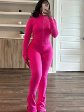 Autumn Casual Solid Sporty Two Piece Sets Elegant Women Stand NeckZipper Long Sleeve Slim Top & Skinny Pants Outfits Tracksuits