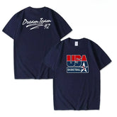 1992 Dream Team T-shirt American Men's Basketball Training Top Vintage Dream One Sports Casual Cotton Short Sleeves