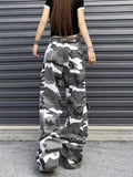 2024 Ropa Y2K Streetwear Multi Pockets Camouflage Baggy Cargo Jeans Pants For Women Clothing Wide Leg Hip Hop Lady Long Trousers