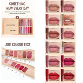 12color Sexy Matte Liquid Lip Gloss Set Smooth Not Sticky Lipstick Waterproof And Sweat Non-Stick Cup Silky Moisturize Lip Glaze