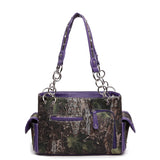 Camouflage Cross Wings Women Purse with Matching Wallet Set