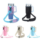 1PC Water Bottle Carrier Bag Compatible with LargeTumbler with Handle, Water Bottle Holder with Adjustable Shoulder Strap