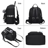 CHREPOE Oxford Women Backpacks Waterproof Female Shoulder Backpack Teenage Girls School Bags Retro School Backpack Girl Book Bag