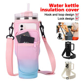 40OZ Water Bottle Carrier Bag with Phone Pocket for Stanley Cup, Water Bottle Holder with Adjustable Strap Thermos Cup Holder