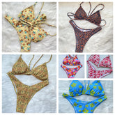 2022 new spot swimsuit female split triangle cup swimsuit Bikini