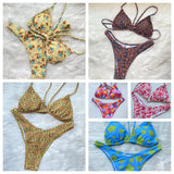 2022 new spot swimsuit female split triangle cup swimsuit Bikini