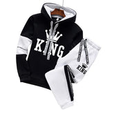 Casual Hot Sale Men's Tracksuit Hooded Autumn Winter Outdoor Daily Sports Single Piece Sweatshirt And Sweatpants Comfort Jogging