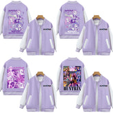 Baseball Uniform Style Jacket 2025 KPop Demon Hunters Movie Casual Outerwear Gift for Fans Boys Girls Children's Tops