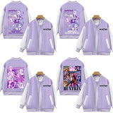 Baseball Uniform Style Jacket 2025 KPop Demon Hunters Movie Casual Outerwear Gift for Fans Boys Girls Children's Tops