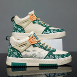 Cashew flower high top board shoes for men Spring and Autumn 2023 New trend Versatile youth sports casual shoes shoes for men