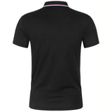 2025 Hot Sale Men's Summer Casual Breathable Comfortable Polo Shirt Men's Solid Color High Quality Short Sleeve T-Shirt