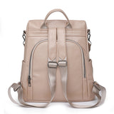 Anti Theft Backpack 2025 New Retro Fashion Korean Version Versatile Soft Leather Bag Large Capacity Backpack