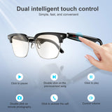 Blackview E1306 Smart Glasses for Men Women Bluetooth Call Outdoor Sport Anti-blue Light Glasses with AI Voice Mic & Speaker